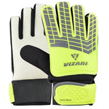 Vizari Junior Saver Soccer Goalkeeper Gloves Yellow/Grey/Black