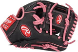 Rawlings R9 Series 11.5" Infield Baseball Glove - Black/Pink