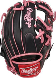 Rawlings R9 Series 11.5" Infield Baseball Glove - Black/Pink
