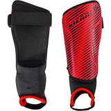 VIZARI Matera Soccer Shin Guards, Red/Black,