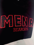 Mena Bearcats Embroidery Sweatshirt Red Thread