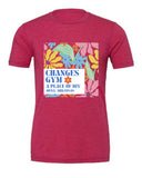 Changes Gym Bella Tee- Floral Square