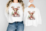 Watercolor Reindeer Sweatshirt