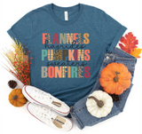 Flannels, Pumpkins, Bonfires Tee