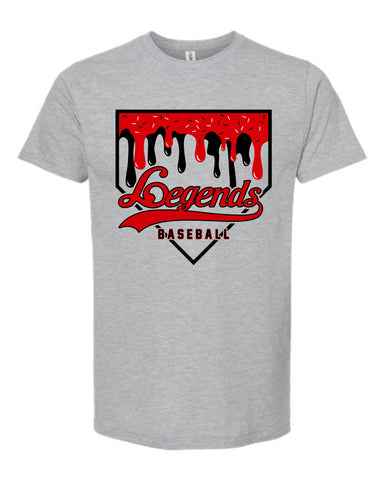 Legends Baseball Drip - Heather Grey