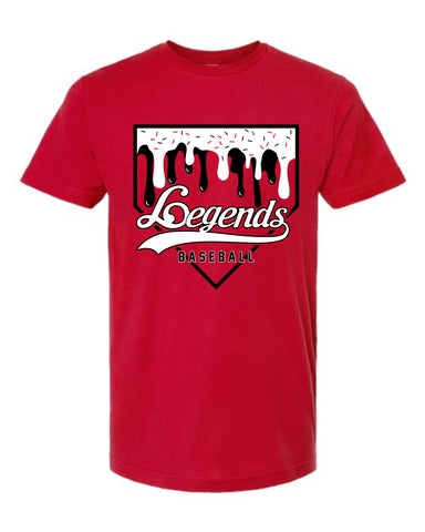 Legends Baseball Drip - Red