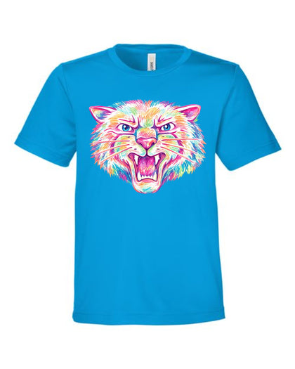 Neon Bearcat - Electric Blue Tee
