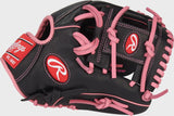 Rawlings R9 Series 11.5" Infield Baseball Glove - Black/Pink