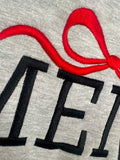 Mena Bow Embroidery Sweatshirt