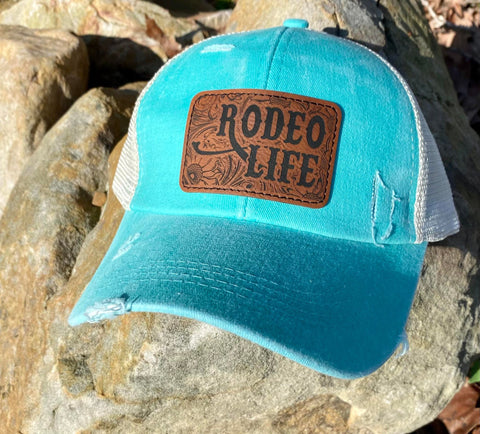 Mint Rodeo Life Criss Cross Hat
