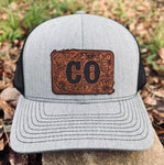 CO Colorado Faux-Tooled Leatherette Patch Richardson Hat