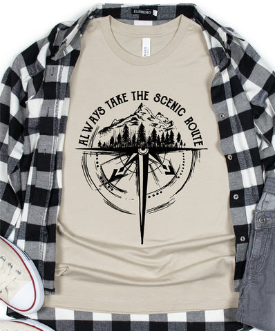 Always Take the Scenic Route Tee