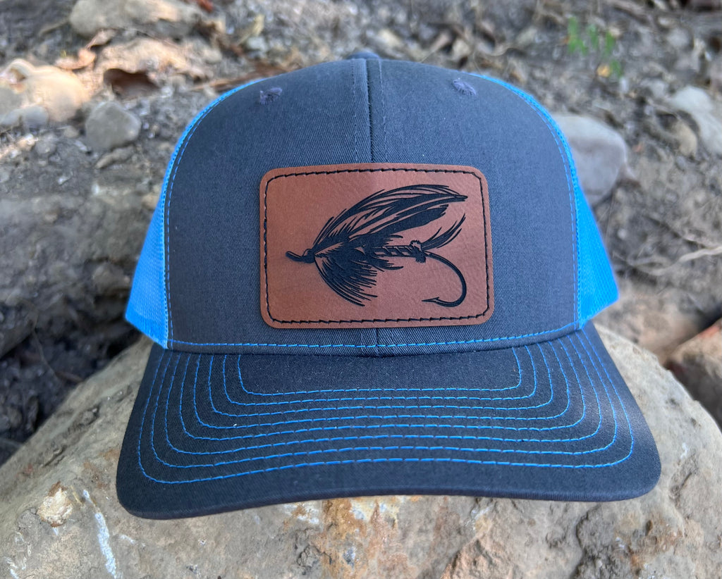 Fly Fishing Lure Charcoal/Columbia Blue Richardson Hat – rockcreek