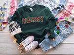 Merry Plaid Sweatshirt