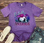 Probably Anxious Skull Rose Tee