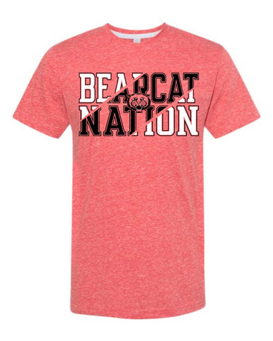 Bearcat Nation Tee Red Melange